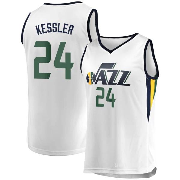 Men's Walker Kessler Utah Jazz White Fast Break Jersey - Association Edition