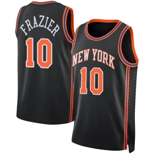 Men's Walt Frazier New York Knicks Black Swingman 2021/22 Jersey - City Edition