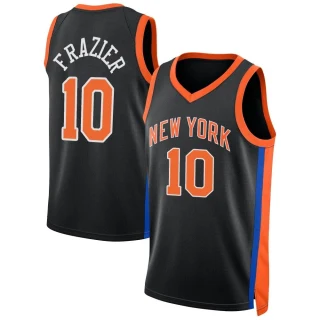 Men's Walt Frazier New York Knicks Black Swingman 2022/23 City Edition Jersey