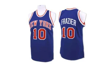Men's Walt Frazier New York Knicks Royal Blue Authentic Throwback Jersey