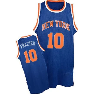 Men's Walt Frazier New York Knicks Royal Blue Swingman Throwback Jersey
