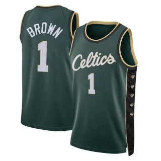 Men's Walter Brown Boston Celtics Green Swingman 2022/23 City Edition Jersey