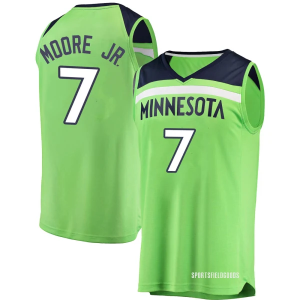 Men's Wendell Moore Jr. Minnesota Timberwolves Green Fast Break Jersey - Statement Edition