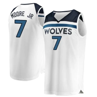 Men's Wendell Moore Jr. Minnesota Timberwolves White Fast Break Jersey - Association Edition