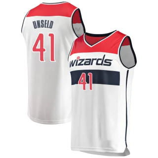 Men's Wes Unseld Washington Wizards White Fast Break Jersey - Association Edition