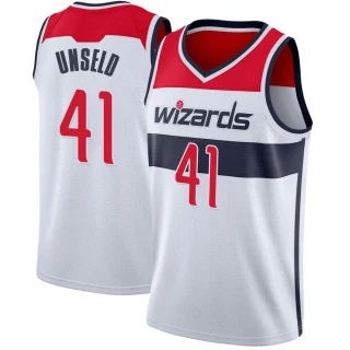 Men's Wes Unseld Washington Wizards White Swingman Jersey - Association Edition
