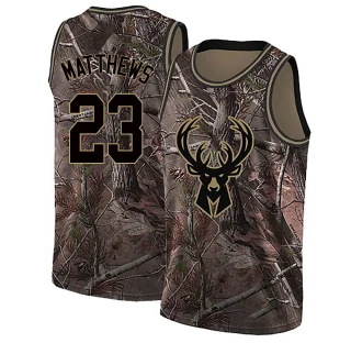 Men's Wesley Matthews Milwaukee Bucks Camo Swingman Realtree Collection Jersey