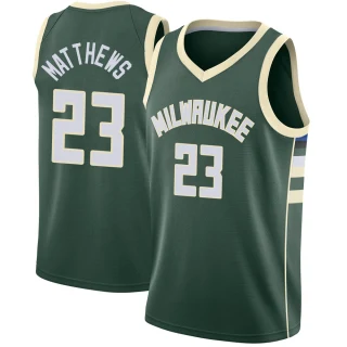 Men's Wesley Matthews Milwaukee Bucks Green Swingman Jersey - Icon Edition