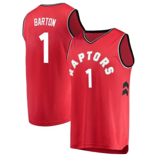 Men's Will Barton Toronto Raptors Red Fast Break Jersey - Icon Edition
