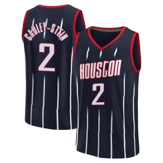 Men's Willie Cauley-Stein Houston Rockets Navy Fast Break 2021/22 Replica City Edition Jersey