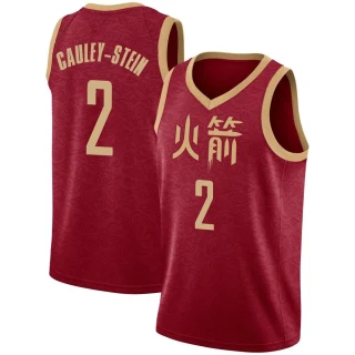 Men's Willie Cauley-Stein Houston Rockets Red Swingman 2018/19 Jersey - City Edition