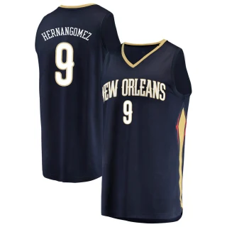 Men's Willy Hernangomez New Orleans Pelicans Navy Fast Break Jersey - Icon Edition