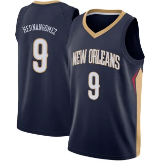 Men's Willy Hernangomez New Orleans Pelicans Navy Swingman Jersey - Icon Edition