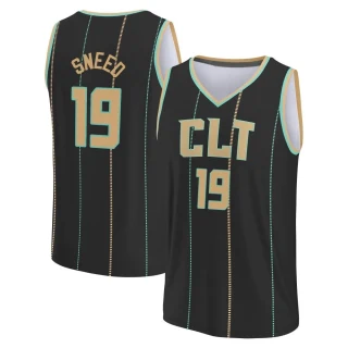 Men's Xavier Sneed Charlotte Hornets Black Fast Break 2022/23 City Edition Jersey