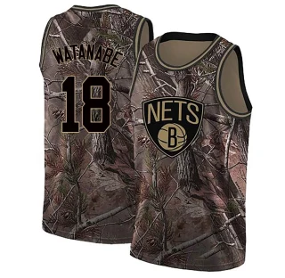 Men's Yuta Watanabe Brooklyn Nets Camo Swingman Realtree Collection Jersey