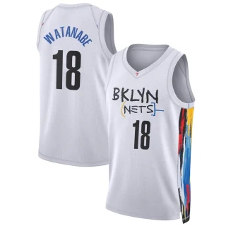 Men's Yuta Watanabe Brooklyn Nets White Swingman 2022/23 City Edition Jersey