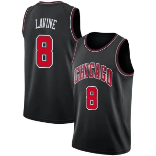Men's Zach LaVine Chicago Bulls Black Swingman Jersey - Statement Edition