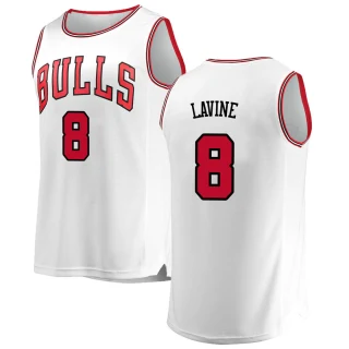 Men's Zach LaVine Chicago Bulls White Fast Break Jersey - Association Edition