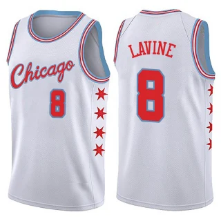 Men's Zach LaVine Chicago Bulls White Swingman Jersey - City Edition