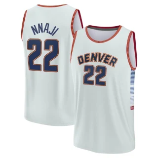 Men's Zeke Nnaji Denver Nuggets Fast Break Silver 2022/23 City Edition Jersey