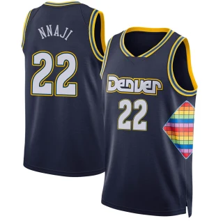 Men's Zeke Nnaji Denver Nuggets Navy Swingman 2021/22 City Edition Jersey