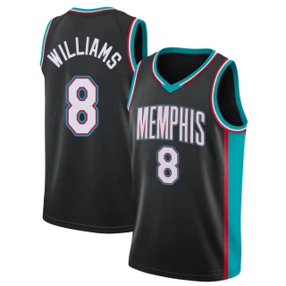 Men's Ziaire Williams Memphis Grizzlies Black Swingman 2020/21 Hardwood Classics Jersey