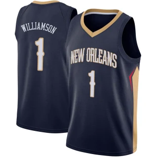 Men's Zion Williamson New Orleans Pelicans Navy Swingman Jersey - Icon Edition