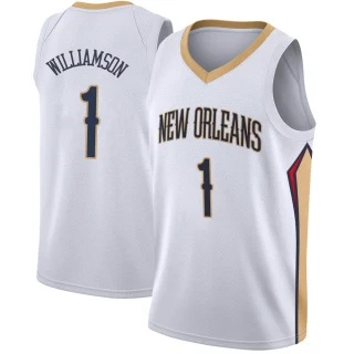 Men's Zion Williamson New Orleans Pelicans White Swingman Jersey - Association Edition