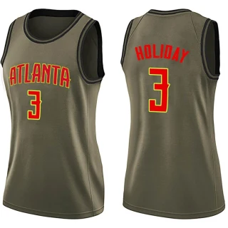 Women's Aaron Holiday Atlanta Hawks Green Swingman Salute to Service Jersey