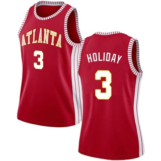Women's Aaron Holiday Atlanta Hawks Red Swingman Jersey - Statement Edition