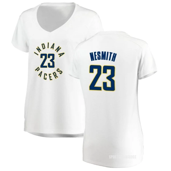 Women's Aaron Nesmith Indiana Pacers White Fast Break Jersey - Association Edition