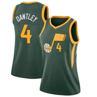 Women's Adrian Dantley Utah Jazz Green Swingman 2018/19 Jersey - City Edition