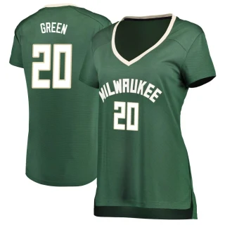 Women's AJ Green Milwaukee Bucks Green Fast Break Jersey - Icon Edition