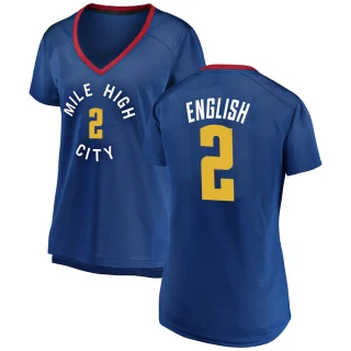 Women's Alex English Denver Nuggets Blue Fast Break 2018/19 Jersey - Statement Edition
