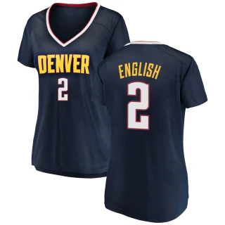 Women's Alex English Denver Nuggets Navy Fast Break 2018/19 Jersey - Icon Edition