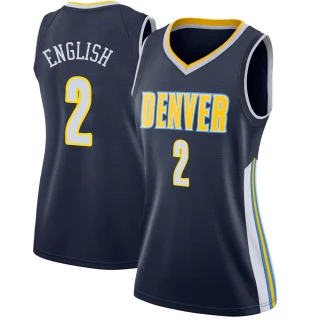 Women's Alex English Denver Nuggets Navy Swingman Jersey - Icon Edition