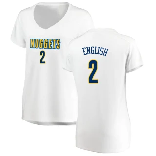 Women's Alex English Denver Nuggets White Fast Break Jersey - Association Edition