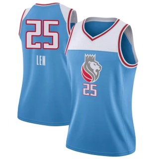 Women's Alex Len Sacramento Kings Blue Swingman Jersey - City Edition