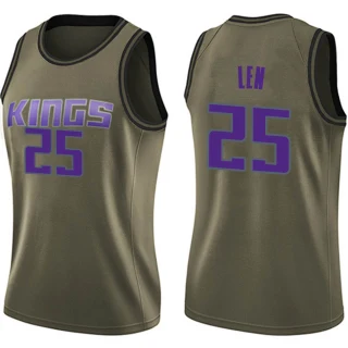 Women's Alex Len Sacramento Kings Green Swingman Salute to Service Jersey