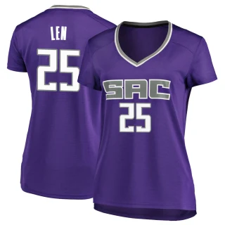 Women's Alex Len Sacramento Kings Purple Fast Break Jersey - Icon Edition