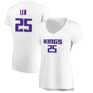 Women's Alex Len Sacramento Kings White Fast Break Jersey - Association Edition