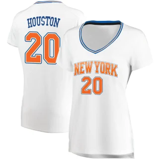 Women's Allan Houston New York Knicks White Fast Break Jersey - Statement Edition