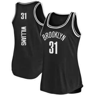 Women's Alondes Williams Brooklyn Nets Black Fast Break Tank Jersey - Icon Edition