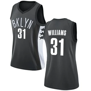 Women's Alondes Williams Brooklyn Nets Gray Swingman Jersey - Statement Edition