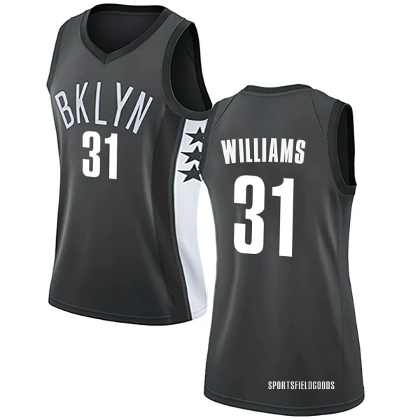 Women's Alondes Williams Brooklyn Nets Gray Swingman Jersey - Statement Edition