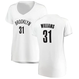 Women's Alondes Williams Brooklyn Nets White Fast Break Jersey - Association Edition
