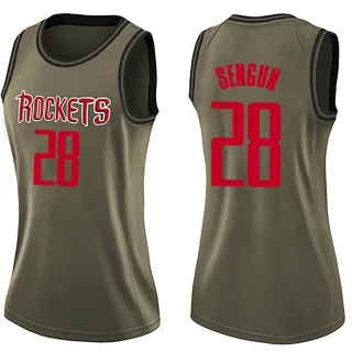 Women's Alperen Sengun Houston Rockets Green Swingman Salute to Service Jersey