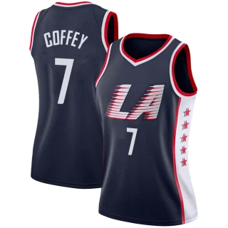 Women's Amir Coffey Los Angeles Clippers Navy Swingman 2018/19 Jersey - City Edition