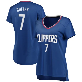 Women's Amir Coffey Los Angeles Clippers Royal Fast Break Jersey - Icon Edition