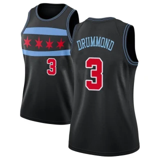 Women's Andre Drummond Chicago Bulls Black Swingman 2018/19 Jersey - City Edition